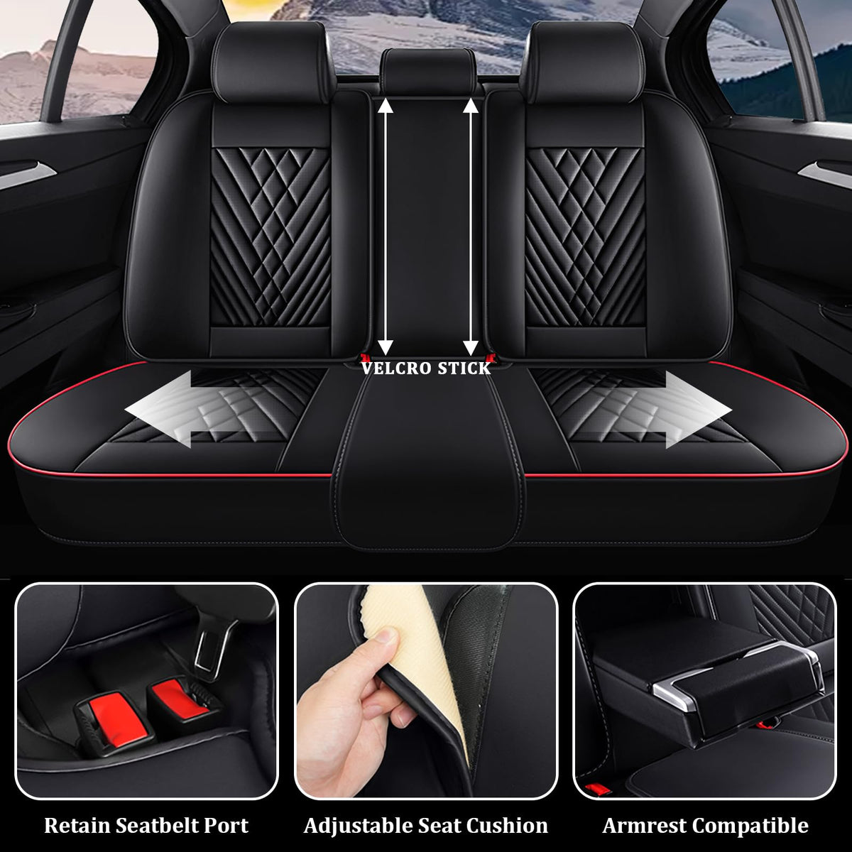 Waterproof Nappa Leather Full Set Car Seat Covers R966180
