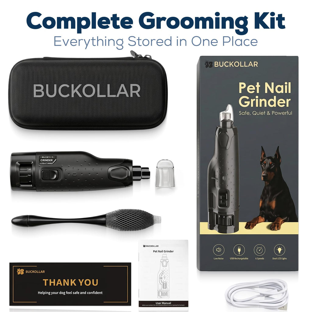 Dog Nail Grinder Quiet 6-Speed with LED Light G5535