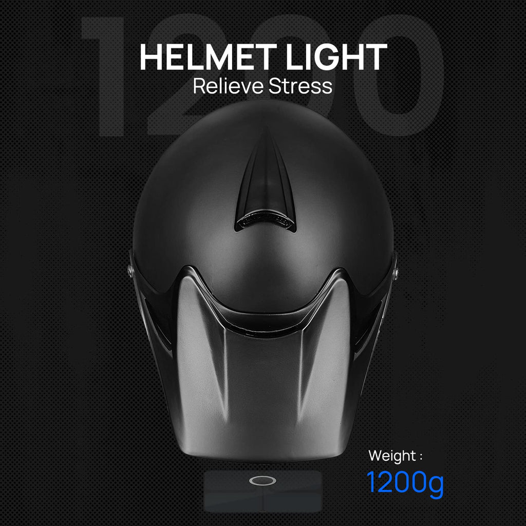 Youth Kids Full Face Motocross Helmet Matte Black J212150