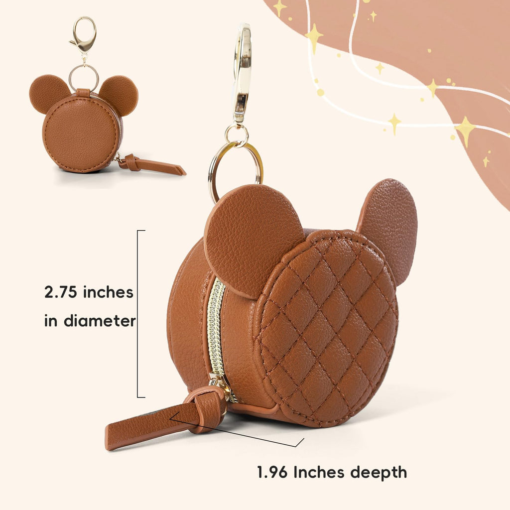 Leather Diaper Bag Backpack with Pacifier Case U619