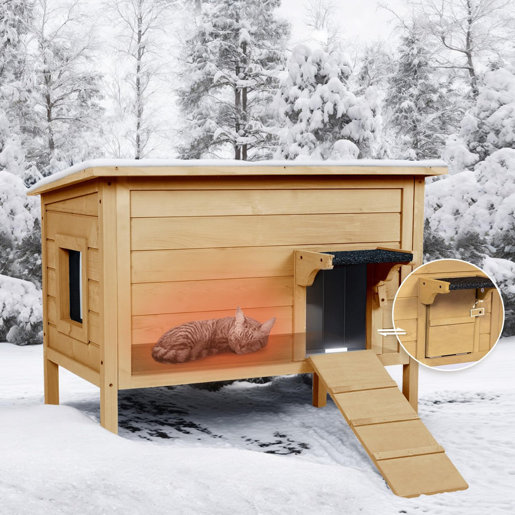 Large Insulated Weatherproof Outdoor Cat House C427