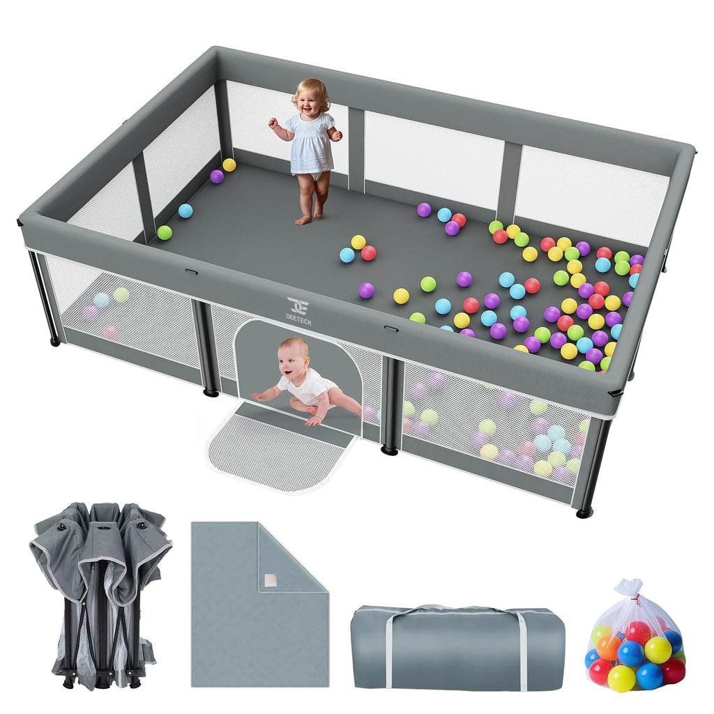 Foldable Baby Playpen with Mat K28049