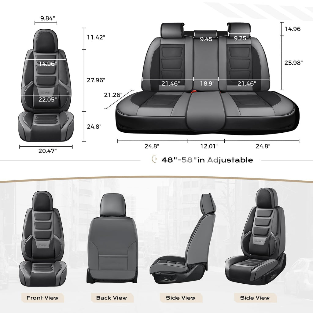 Waterproof Leather Car Seat Covers Full Set Z739794