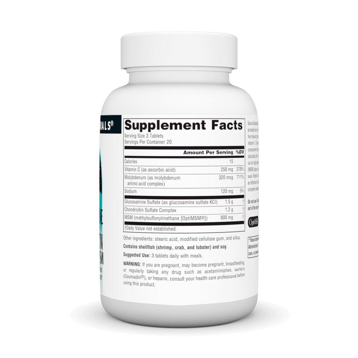 Glucosamine Chondroitin Complex with MSM, 60 Tablets D8439