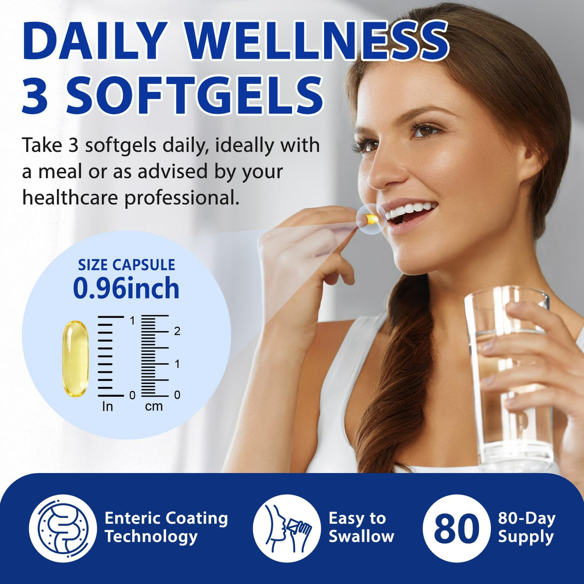 Omega 3 Fish Oil 4200mg 240 Softgels Lemon Flavor F677