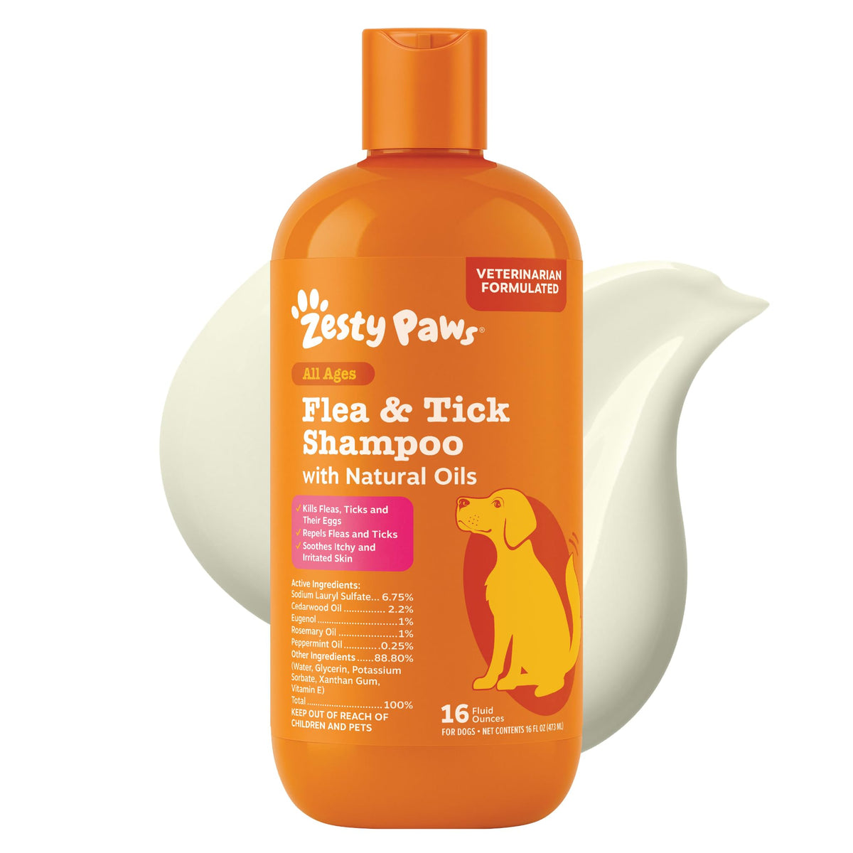 Flea and Tick Shampoo for Dogs 16oz G191063