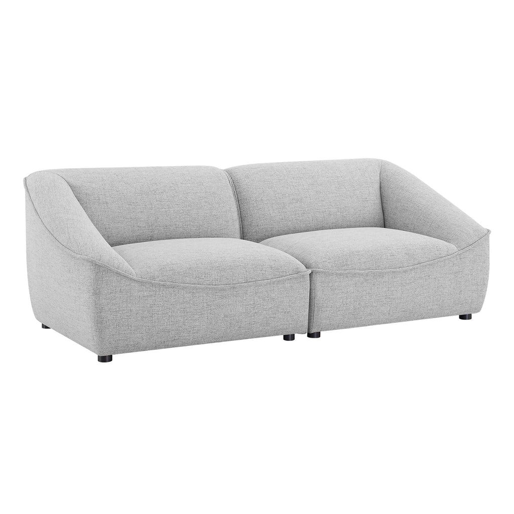 75 Inch Light Upholstered Loveseat C487