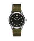 Men's 3 Hand Stainless Steel Nylon Strap Watch 41mm F6118