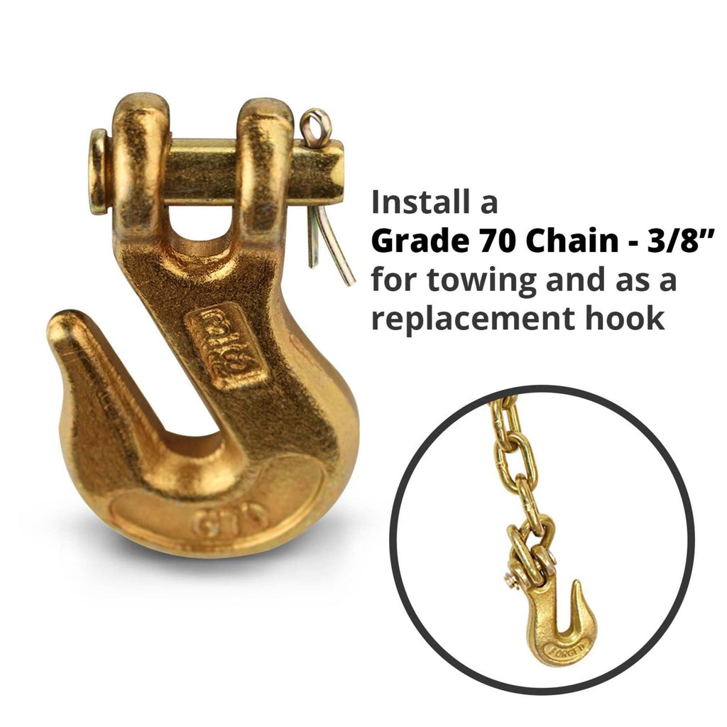 3/8 Clevis Hook G70 4 Pack J848434