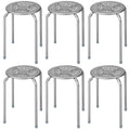 Grey Stackable School Stools 6-Pack U478480