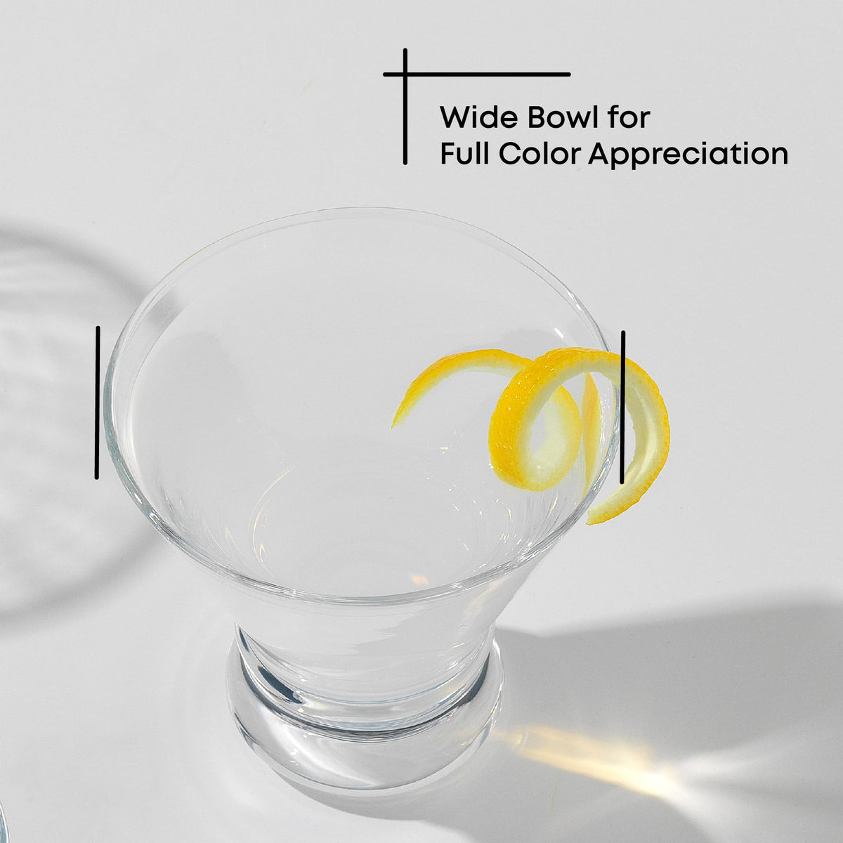 Stemless Martini Glasses Set of 4 U42081