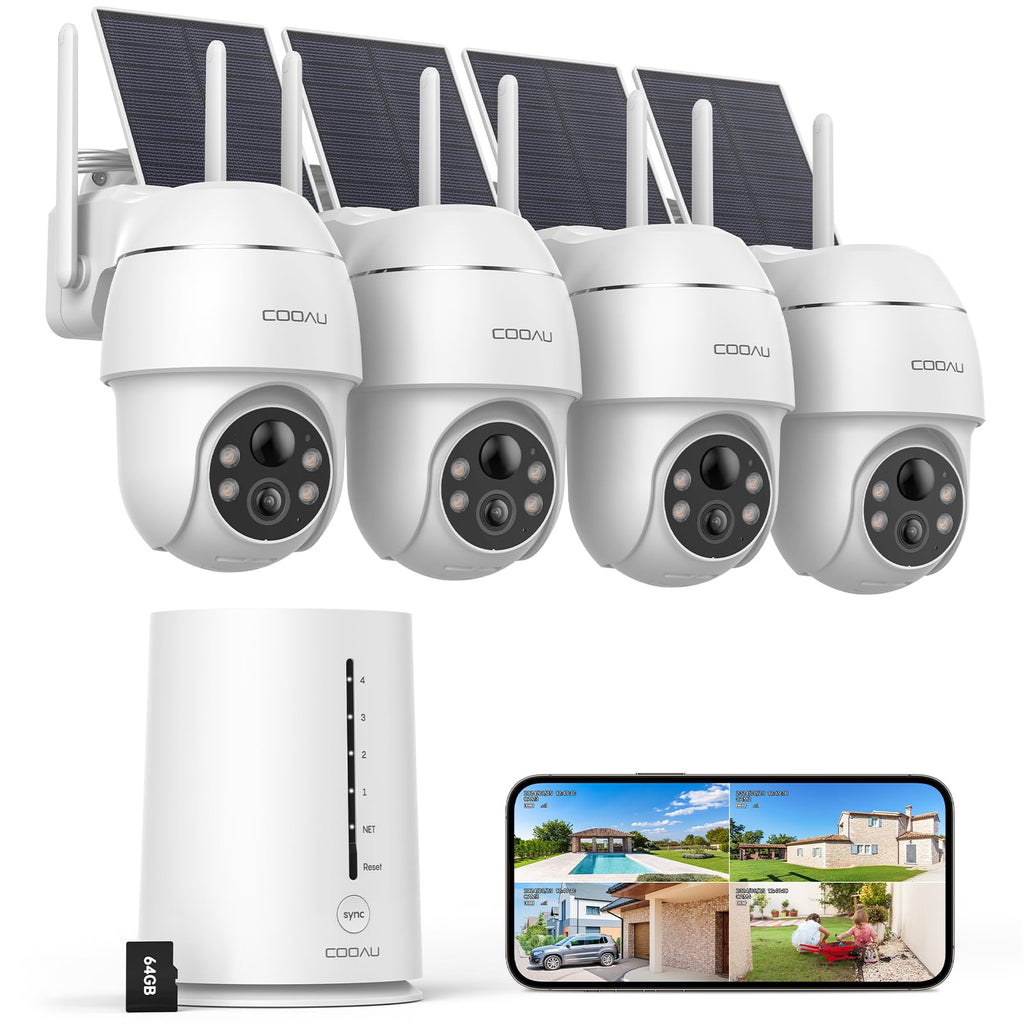 Solar Security Cameras Wireless Outdoor V4195