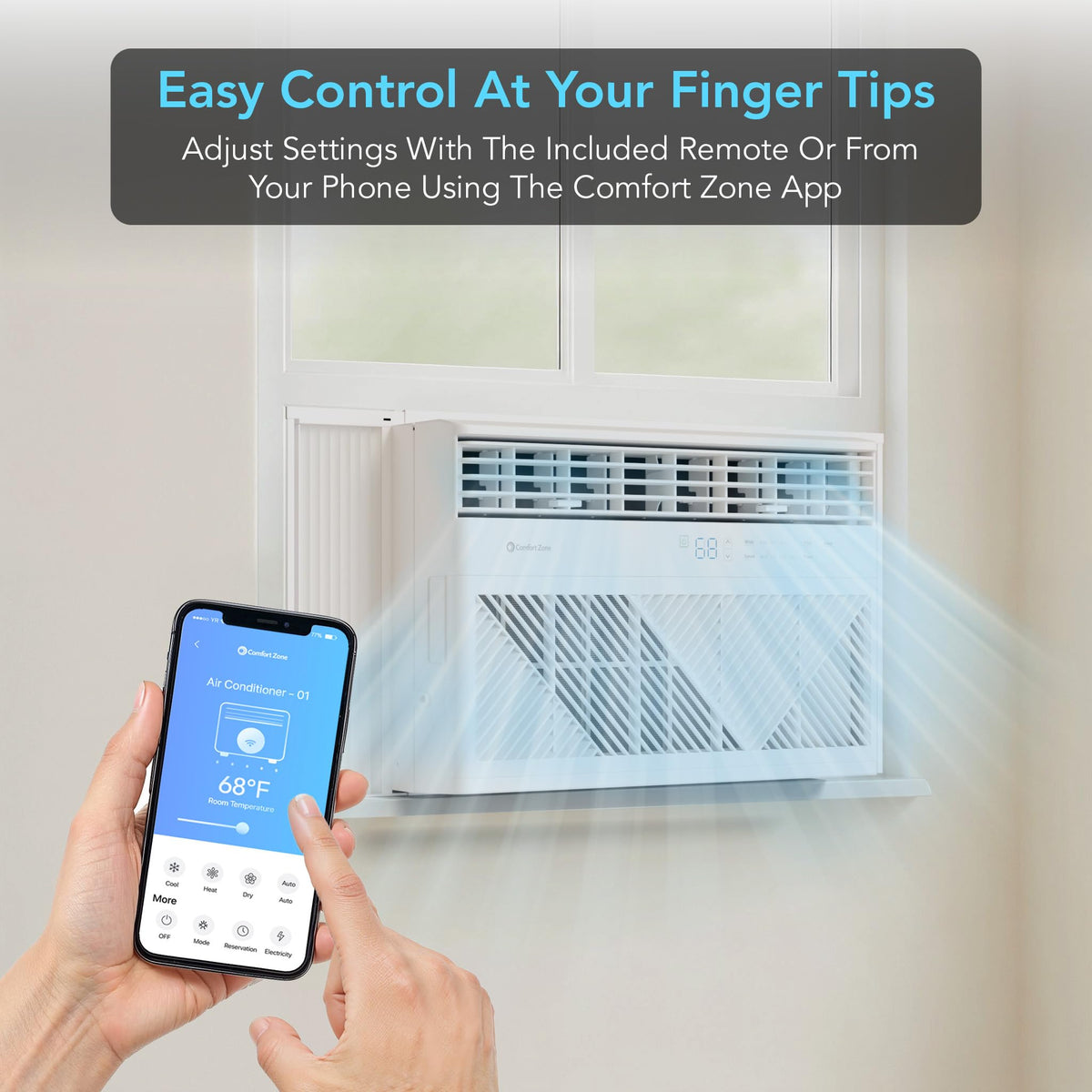 10,000 BTU Smart Wi-Fi Window Air Conditioner Q142250