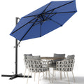 10ft Navy Blue Cantilever Patio Umbrella J240750