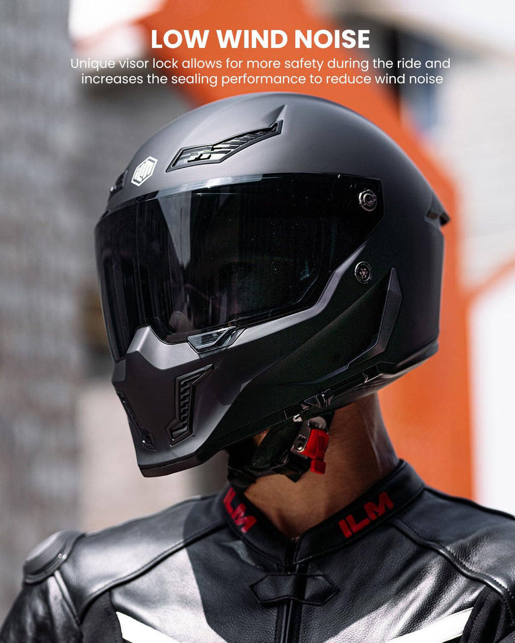 Full Face Dual Visor Motorcycle Helmet with Pinlock Matte Black M Y2597