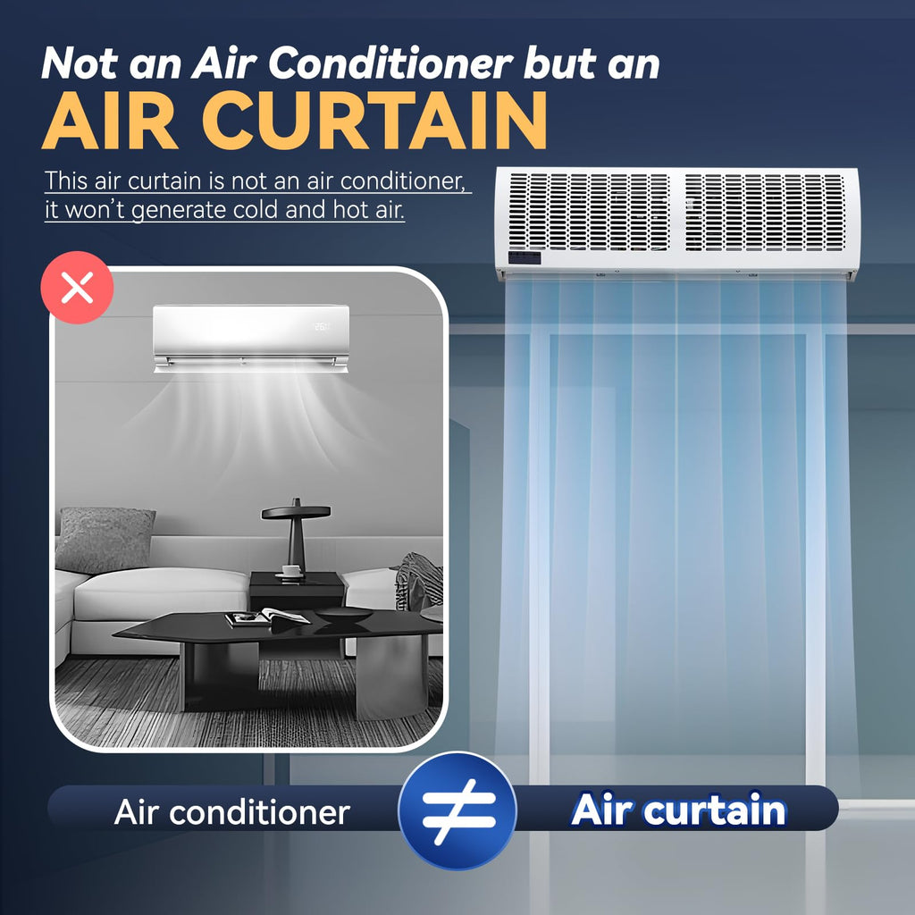 36'' Air Curtain with Remote Control 110V P185
