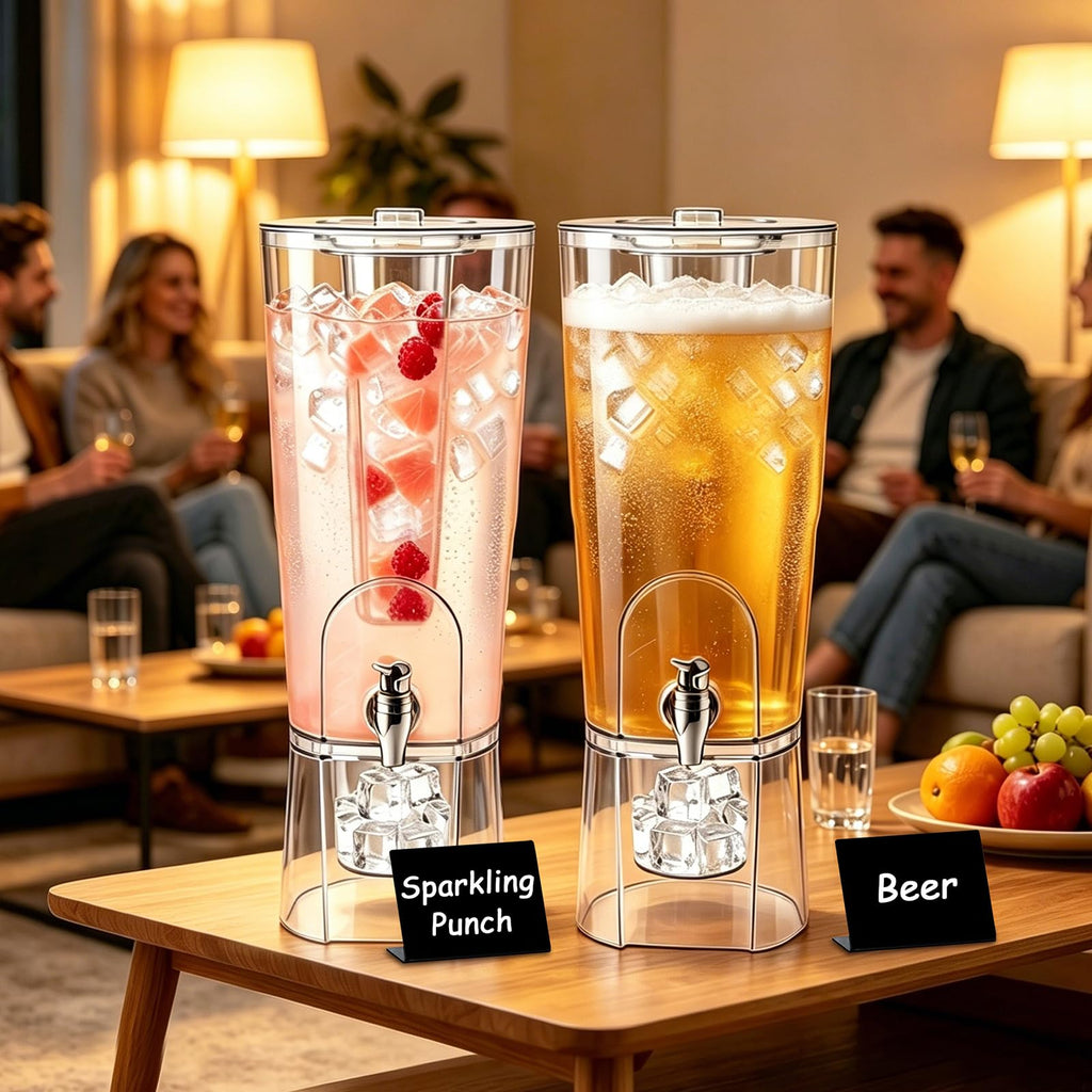 2 Gallon Drink Dispenser with Stand and Fruit Infuser W75809