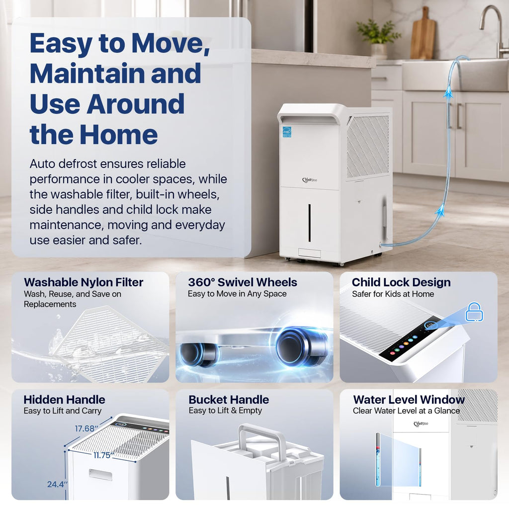 6000 Sq Ft ENERGY STAR Dehumidifier with Pump T232904