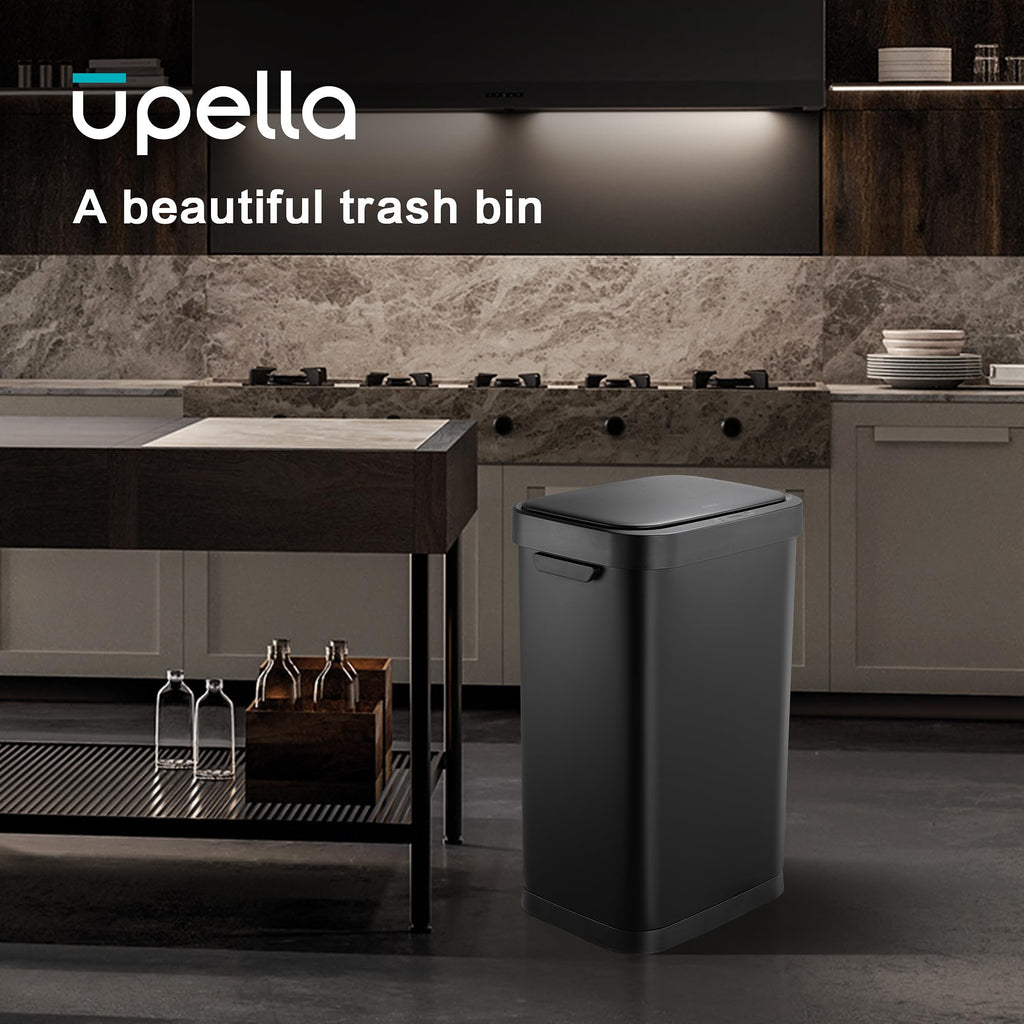 13 Gallon Touchless Stainless Steel Trash Can Z886601