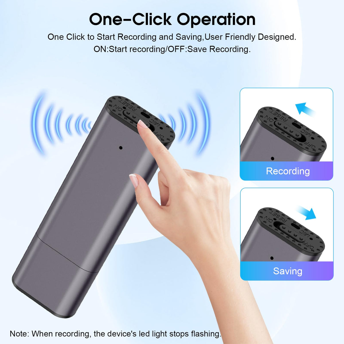 64GB Voice Activated Digital Voice Recorder with Noise Reduction N720