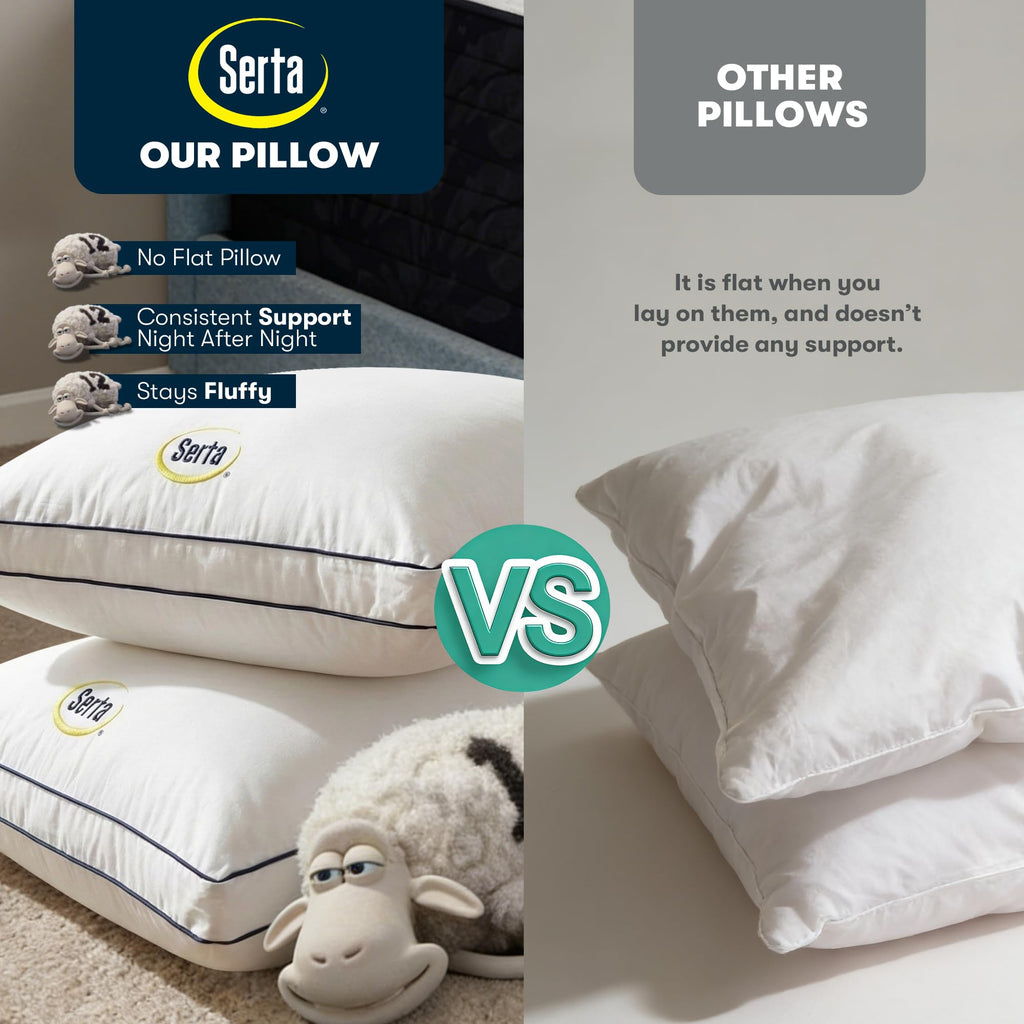 Queen Size Set of 2 Bed Pillows D324