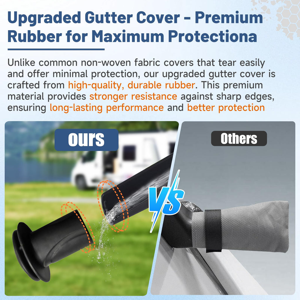 10–12FT Waterproof Oxford Truck Camper Cover with Straps & Air Vents K595532