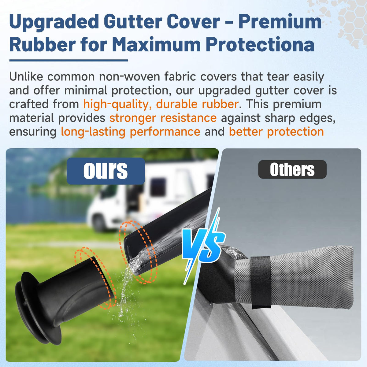 10–12FT Waterproof Oxford Truck Camper Cover with Straps & Air Vents K595532