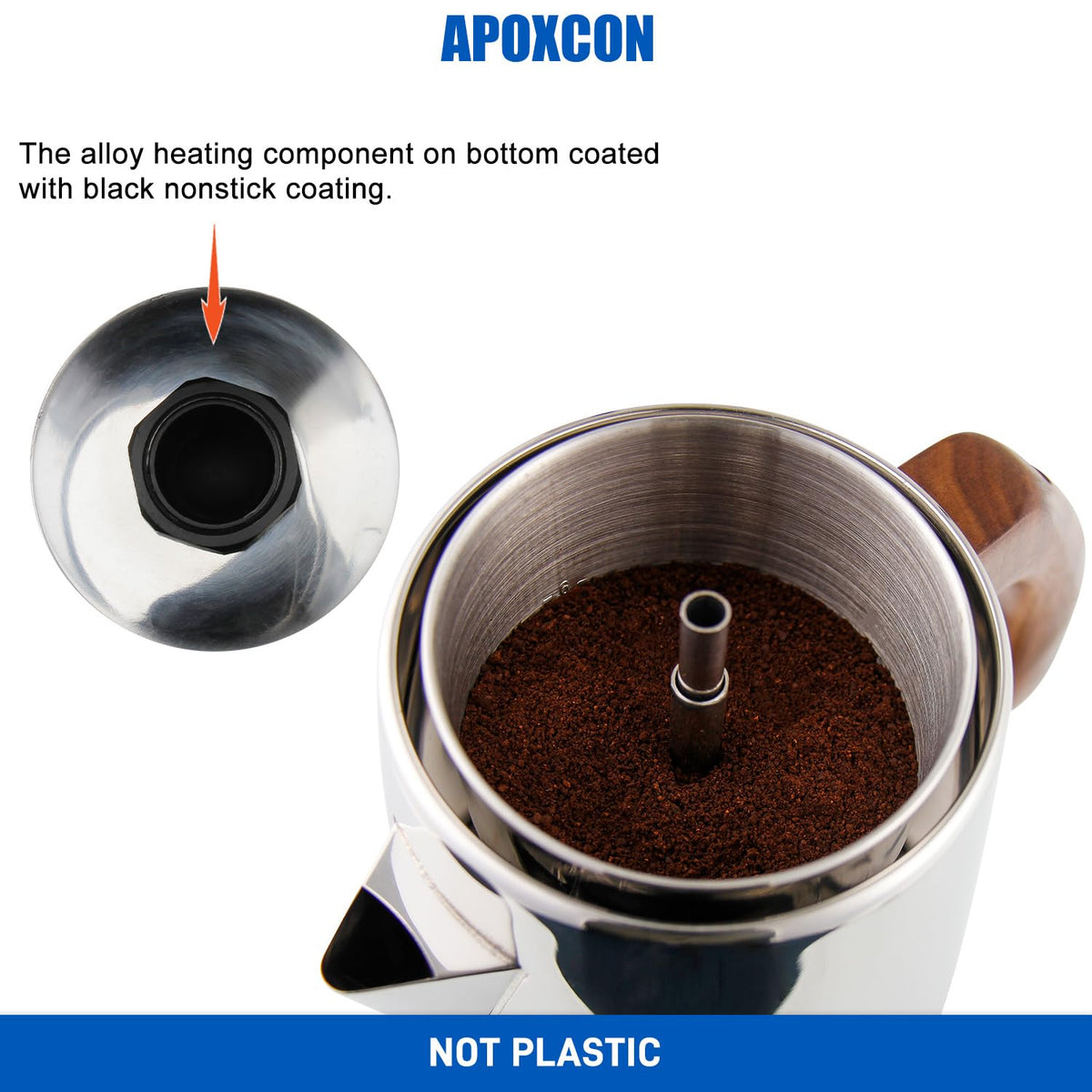 6 Cup Stainless Steel Electric Coffee Percolator A989