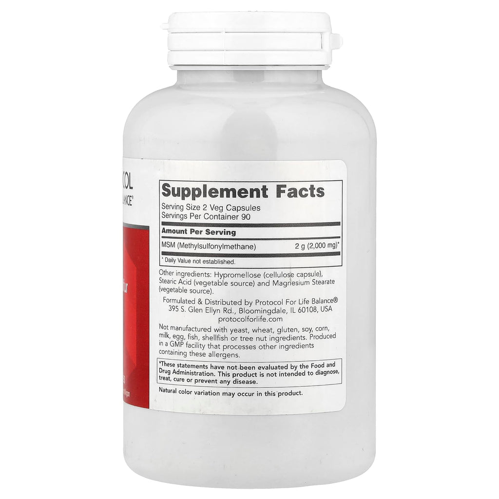 MSM 1,000mg 180 Veg Caps V691677