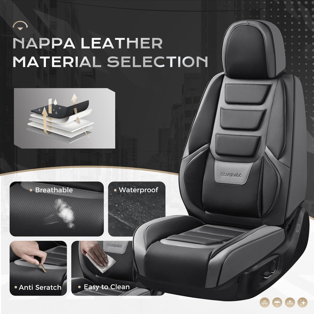 Waterproof Leather Car Seat Covers Full Set Z739794