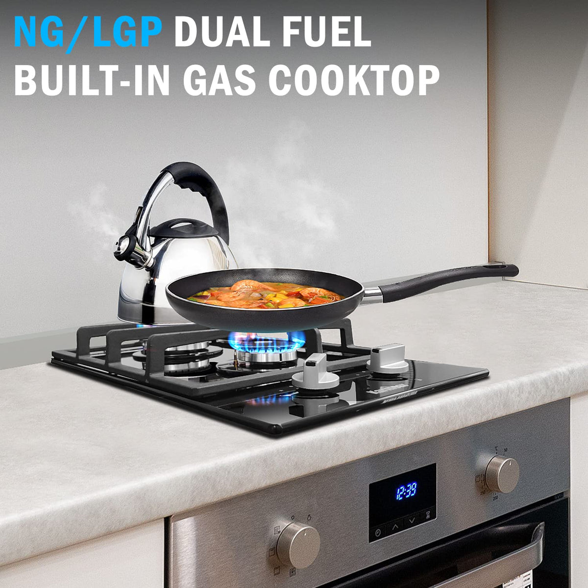 2 Burner Propane Gas Cooktop F910570