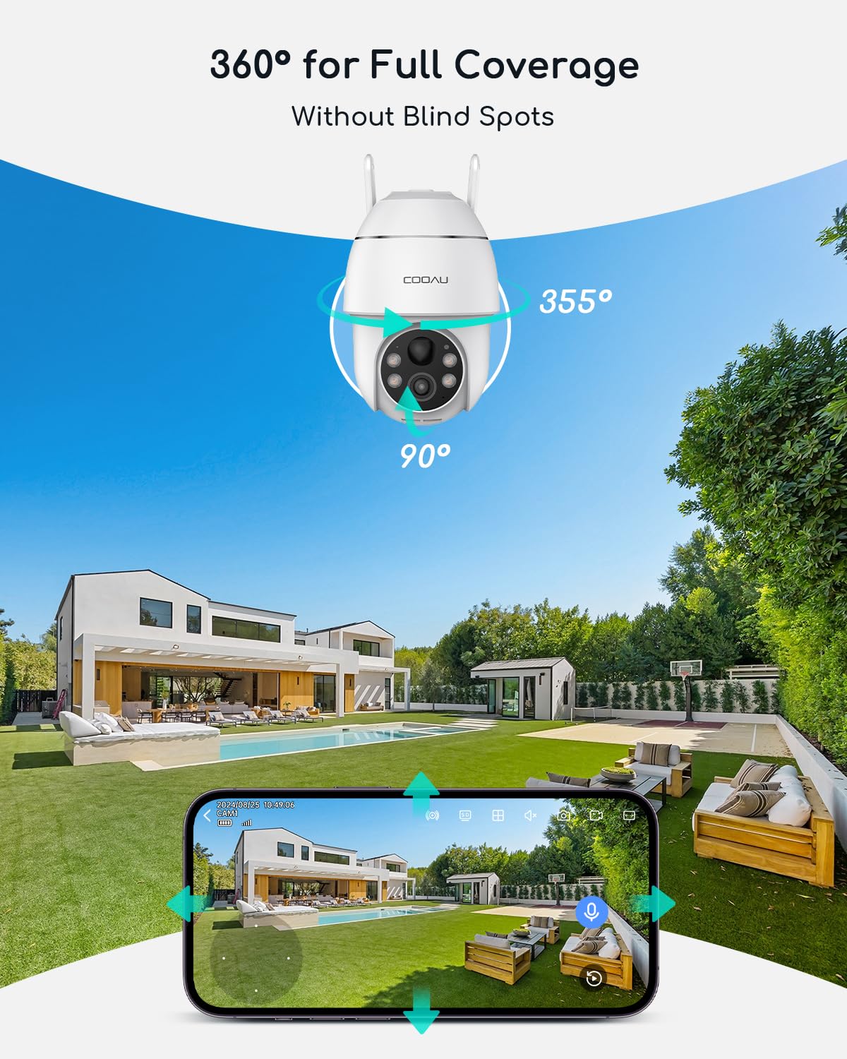 Solar Security Cameras Wireless Outdoor V4195