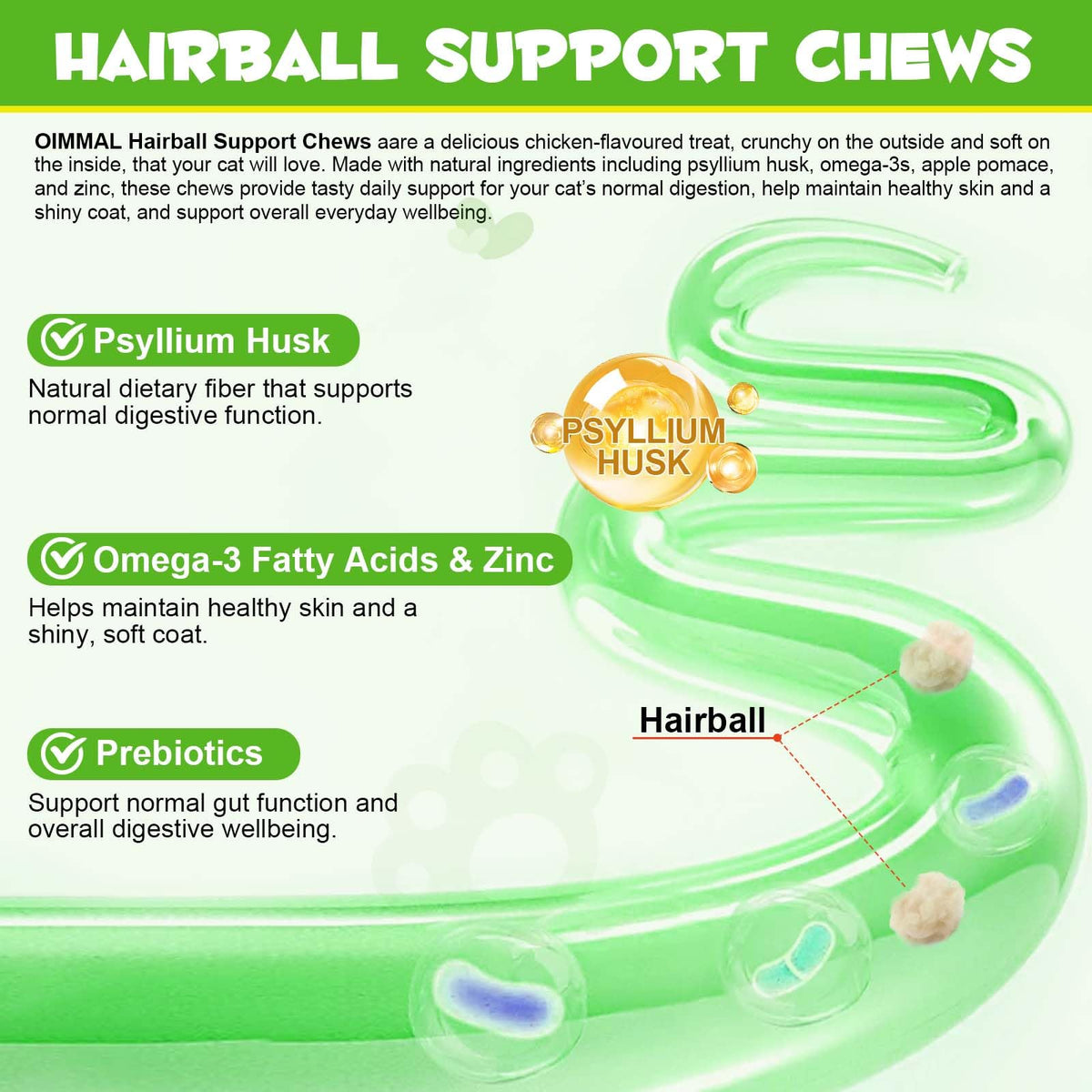 Chicken Flavor Hairball Support Chews L446