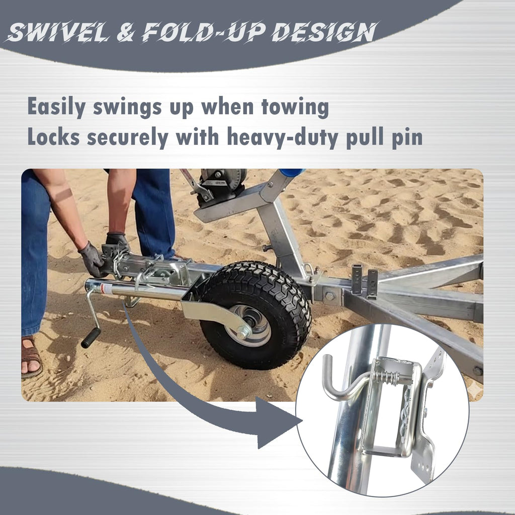 Heavy-Duty Swivel Trailer Tongue Jack 2000 lbs P3989