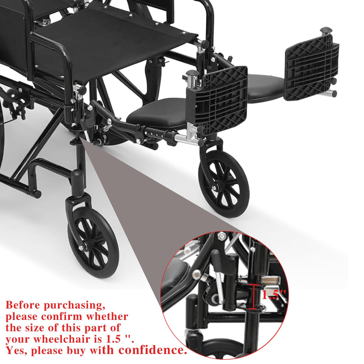 Wheelchair Leg Rest Foot Rest 1 Pair V749