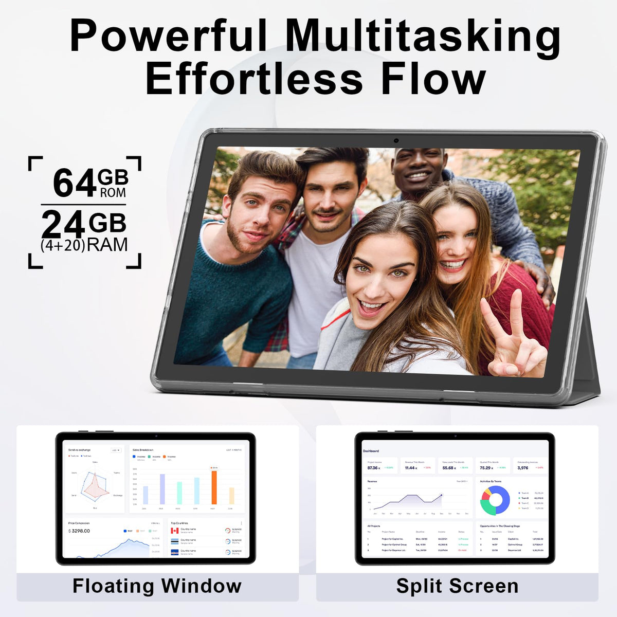 10 Inch Octa-Core Tablet with Keyboard Case Mouse Stylus J9009