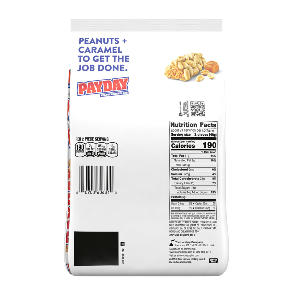 Peanut Caramel Snack Size Candy 30.1 oz Q256