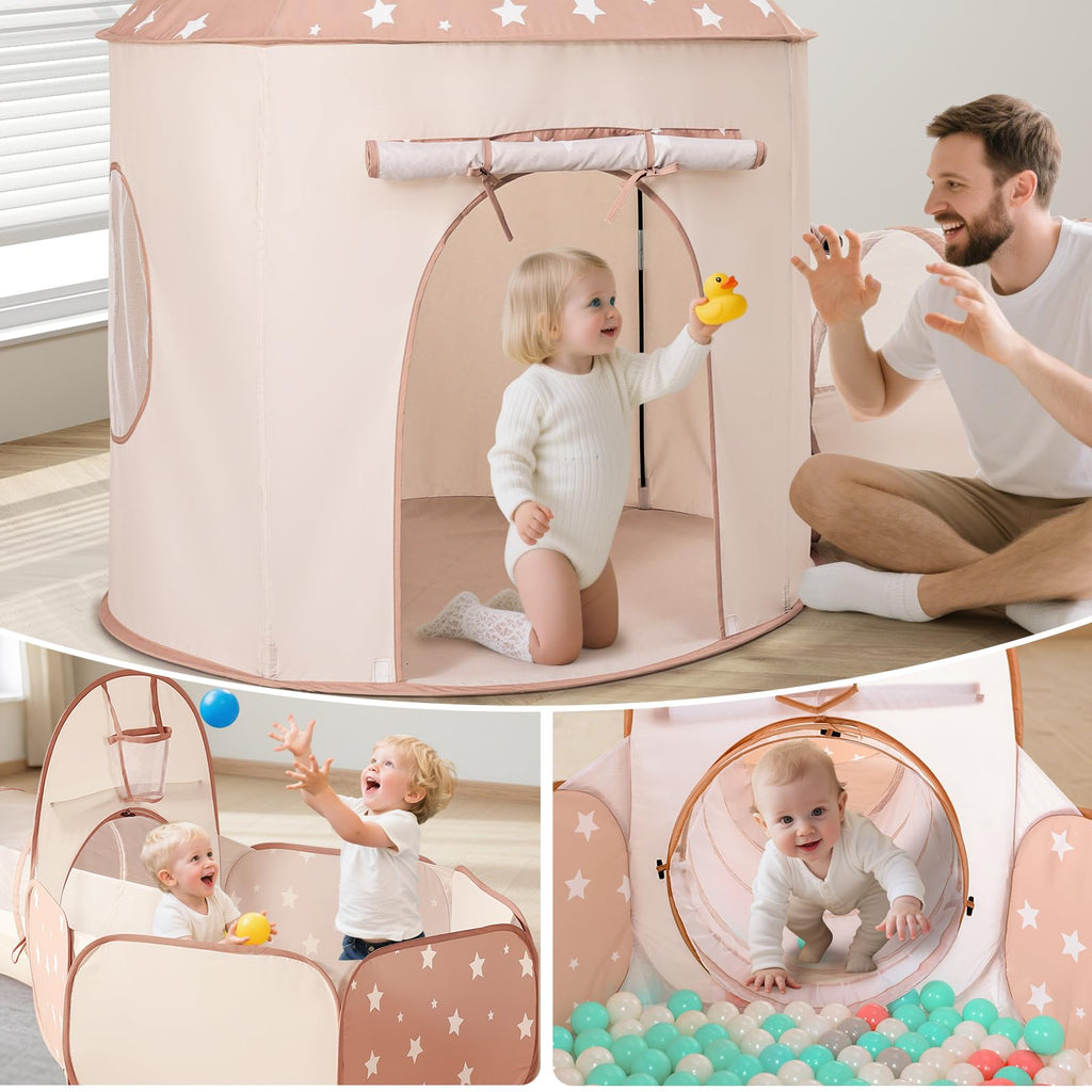 Kids Tent with Crawl Tunnel and Ball Pit A182