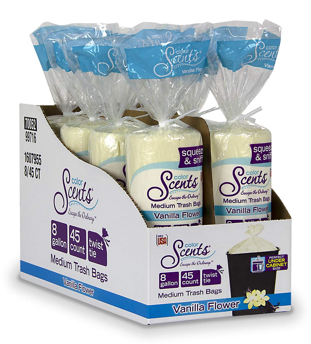 8 Gallon Twist Tie Trash Bags, 360 Total Bags C517778