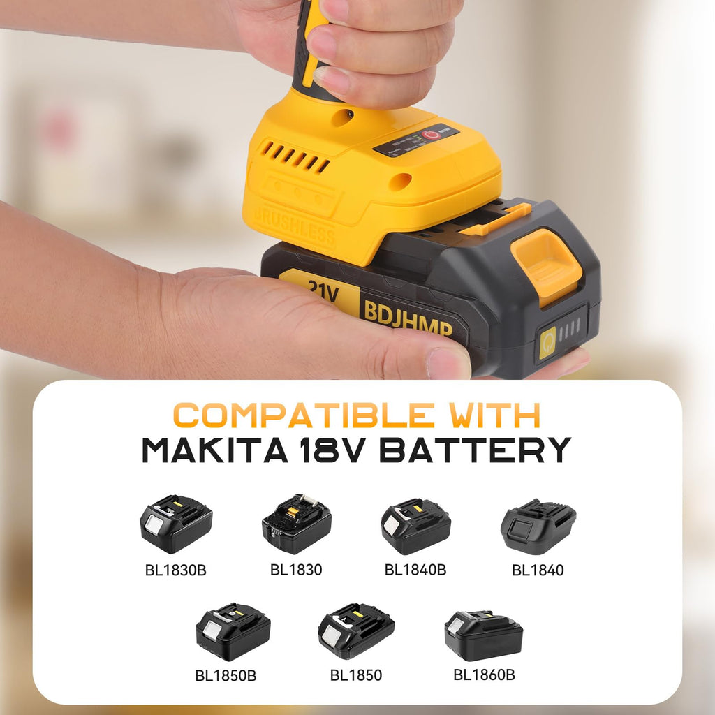 3/8" Brushless Compact Drill Tool Set with Drill Bit and Sockets J5079