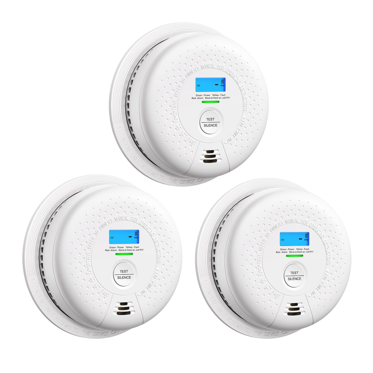 Smoke and Carbon Monoxide Detector 3-Pack M77677