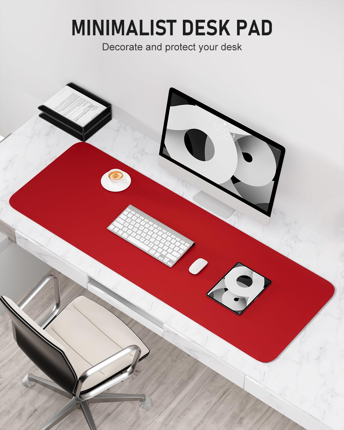 Bright Red Desk Pad R2540