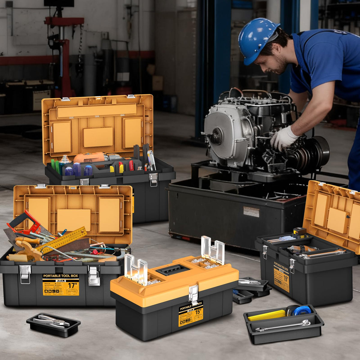 4 In 1 Portable Tool Box Set O38025