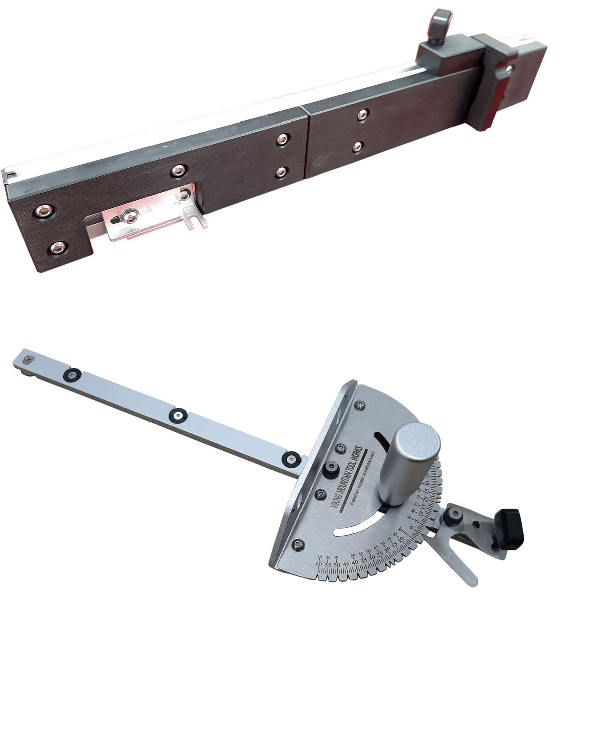 27 Position Precision Miter Gauge with Box Joint Fence and Stop S52655