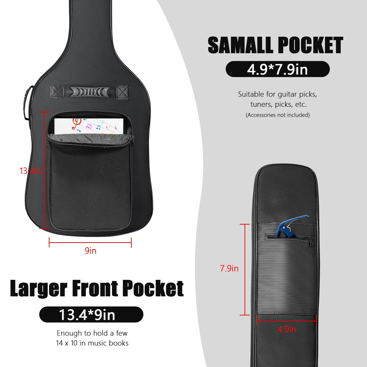 Black Waterproof Bass Guitar Gig Bag T950512
