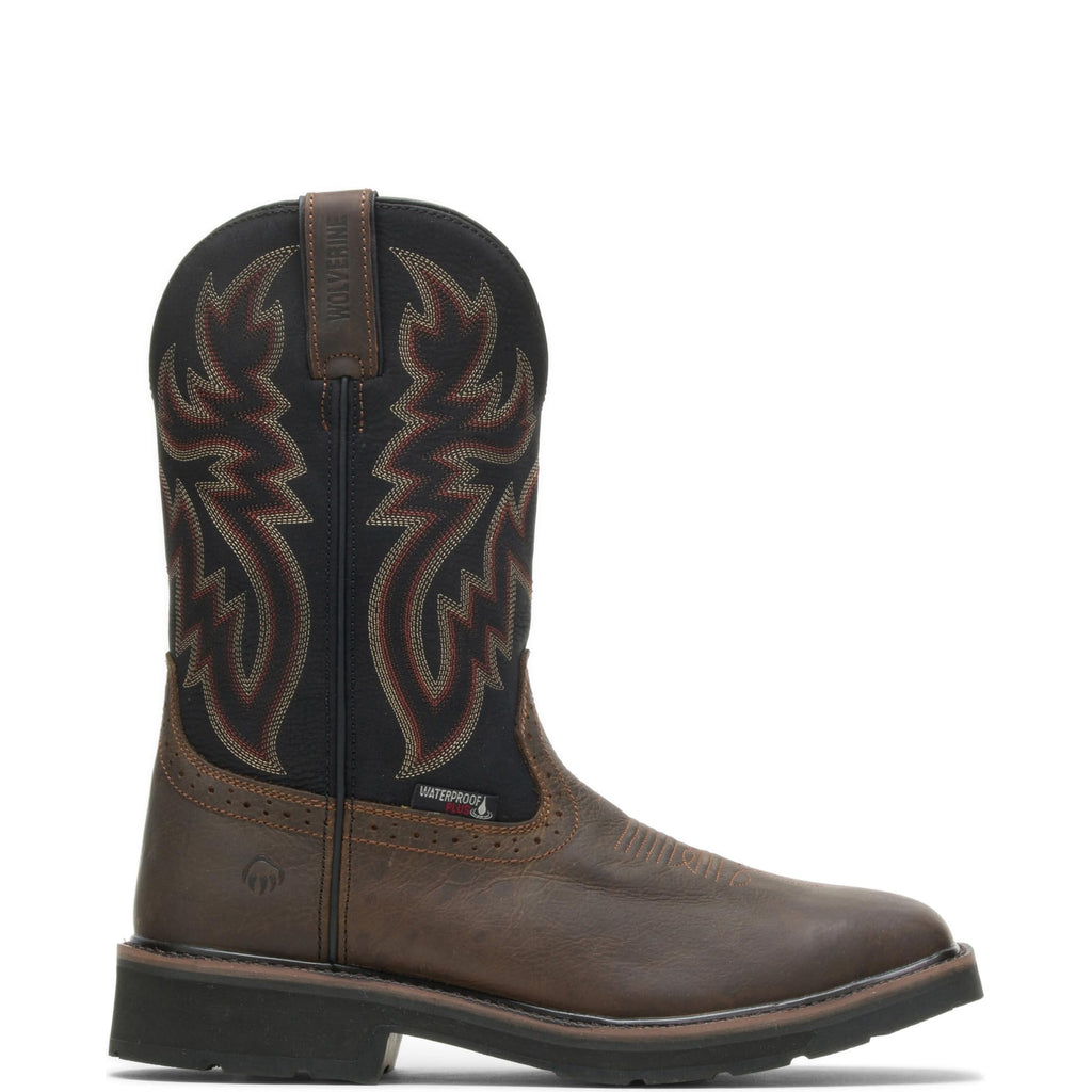 Waterproof Steel Toe Square Toe 10in Wellington Work Boot V396