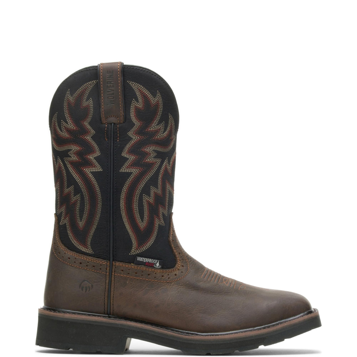 Waterproof Steel Toe Square Toe 10in Wellington Work Boot V396