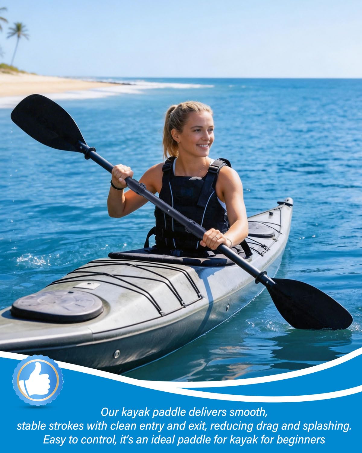 Adjustable Telescopic Kayak Paddle with Storage Bag N7809