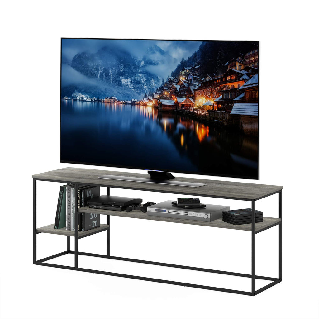 3-Tier Grey Oak TV Stand up to 65 Inch B6261