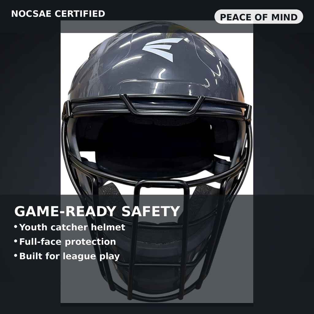 Black Youth Catcher's Set with Helmet, Chest Protector & Leg Guards Q457117